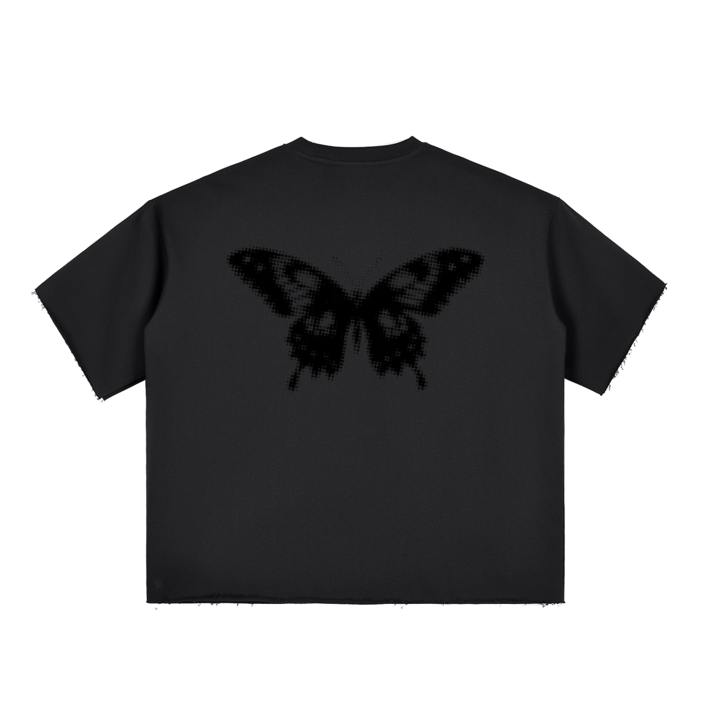 Barely™ minimalist t-shirt back view with logo